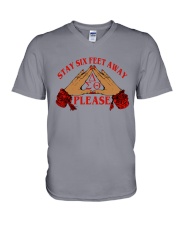 Stay 6 feet away V-Neck T-Shirt thumbnail