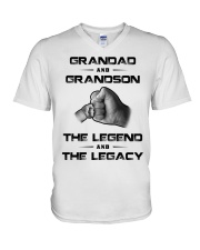 Granddad - GrandSon V-Neck T-Shirt thumbnail