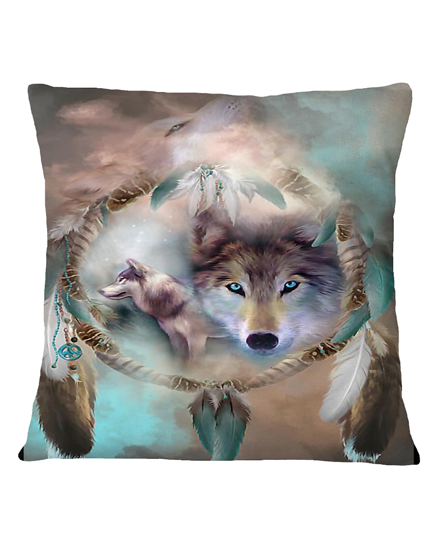 Wolf Sprit Square Pillowcase