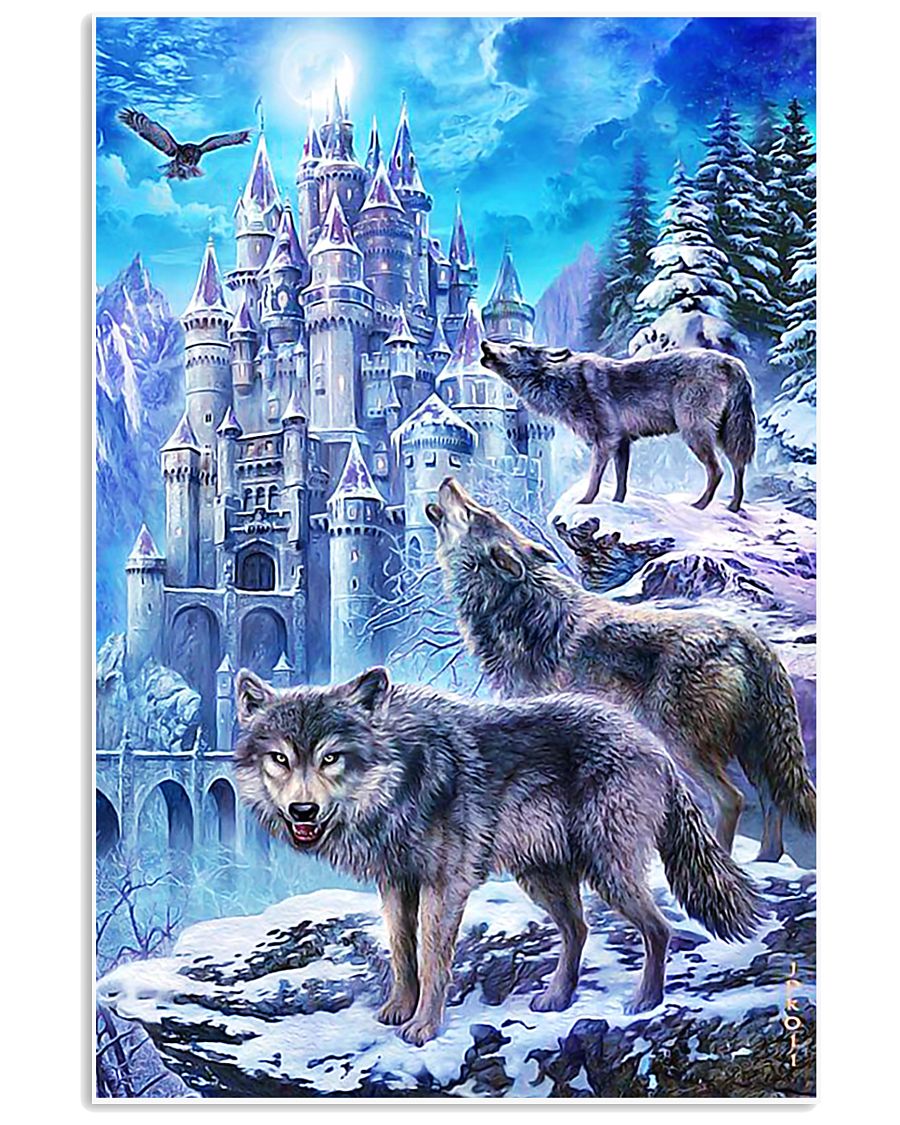 Three Wolf Poster 11x17 Poster