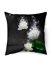 Lotus White Indoor Pillow - 16” x 16” thumbnail