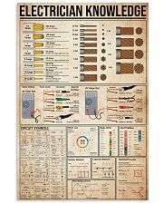 Electrician Knowledge Poster Electric Knowledge 11x17 Poster front