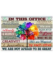 In This Office We Are Passionate We're Not Afraid 17x11 Poster front
