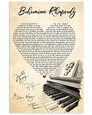 Bohemian Rhapsody Lyrics Satin Portrait Poster 11x17 Poster front