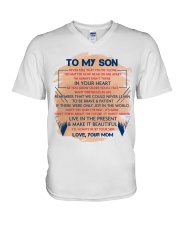 Son Mom - Live In The Present - Mug V-Neck T-Shirt tile