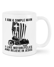 I am a simple man I like motorcycles and believe in jesus Mugs tile
