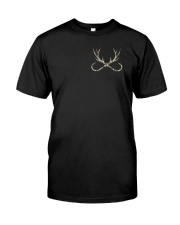 Fishing hunting American Flag Camo Printed in 2 sides Classic T-Shirt front