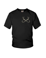 Fishing hunting American Flag Camo Printed in 2 sides Youth T-Shirt tile