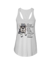 I am your friend schnauzer Ladies Flowy Tank tile