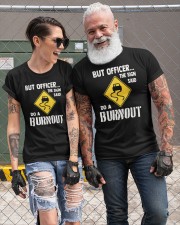 But Officer the Sign Said Do a Burnout Classic T-Shirt custom-t-shirts-classic-lifestyle-front-305