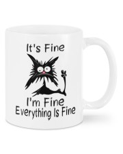 It's Fine I'm Fine Everything Is Fine Funny Cat Mugs tile