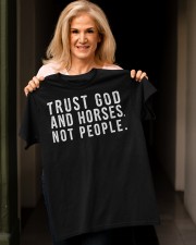 trust god and horses not people Classic T-Shirt apparel-classic-tshirt-lifestyle-front-118