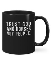 trust god and horses not people Mugs tile