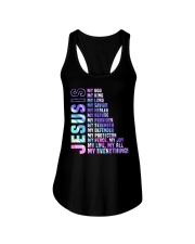 Jesus Is My All My Everything My God Lord Savior a Ladies Flowy Tank tile