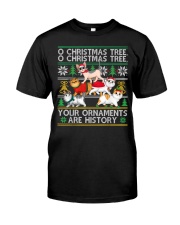 Cats Christmas Funny Ornaments Classic T-Shirt front