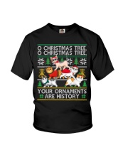 Cats Christmas Funny Ornaments Youth T-Shirt tile