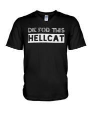 Die for This Hellcat Shirt V-Neck T-Shirt tile
