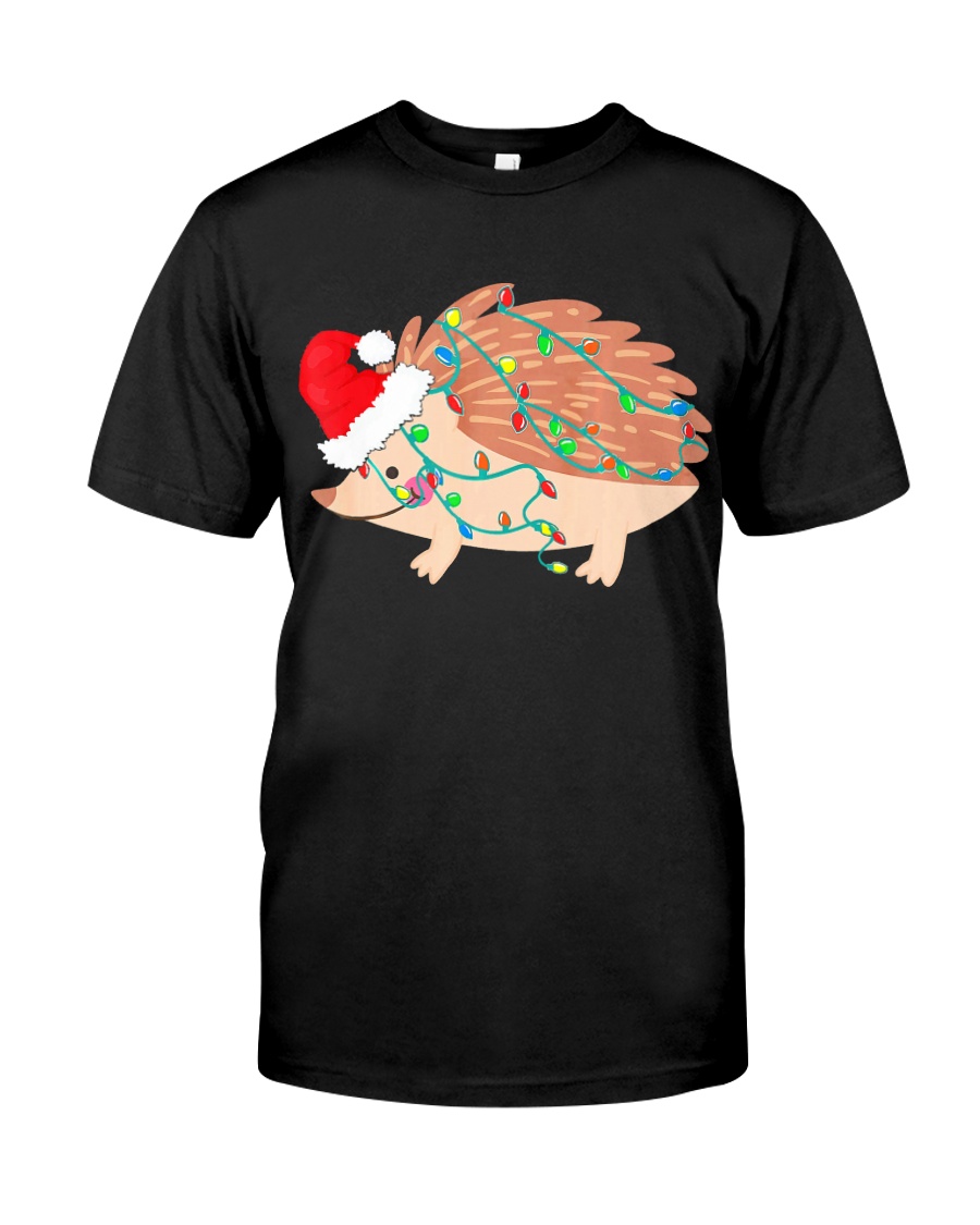 Hedgehog Christmas Light Shirt Funny Hedgehog Love Classic T-Shirt