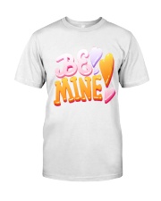 Be Mine Quote Concept Design Romantic Quote Lett Premium Fit Mens Tee front