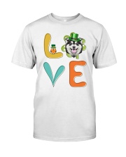 Alaskan Malamute Shamrock St Patrick Day Premium Fit Mens Tee thumbnail