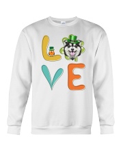 Alaskan Malamute Shamrock St Patrick Day Crewneck Sweatshirt thumbnail