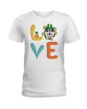 Alaskan Malamute Shamrock St Patrick Day Ladies T-Shirt thumbnail
