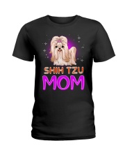 SHIH TZU Merry Christmas Ladies T-Shirt thumbnail