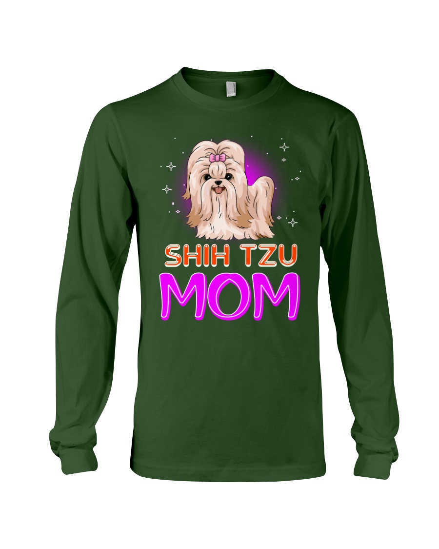 SHIH TZU Merry Christmas Long Sleeve Tee