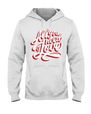 All You Need Is Love Typographic Poster Original H Hooded Sweatshirt thumbnail