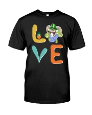 Alpine Ibex Shamrock St Patrick Day Classic T-Shirt front