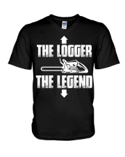 The Logger - The legend V-Neck T-Shirt thumbnail