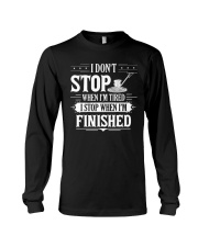 Concrete - I STOP WHEN I FINISH Long Sleeve Tee thumbnail
