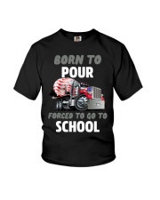 Concrete Kid - Born to Pour Forced to go to school Youth T-Shirt front