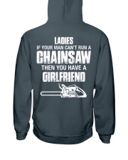 Ladies If Your Man Can't Run A Chainsaw Hooded Sweatshirt thumbnail