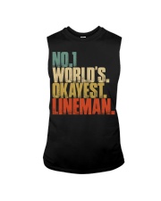 No 1 World Okayest Lineman Sleeveless Tee thumbnail