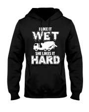 Concrete I like it wet - she likes it hard Hooded Sweatshirt thumbnail