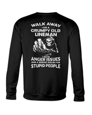 Walk Away I Am A Grumpy Old Lineman Crewneck Sweatshirt thumbnail