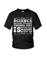 Science because figuring things Youth T-Shirt tile