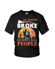My broom broke Youth T-Shirt thumbnail
