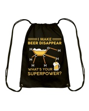 I make beer disappear Drawstring Bag tile