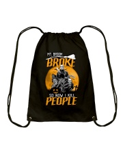 My broom broke Drawstring Bag thumbnail