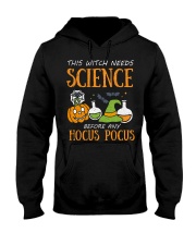 This witch needs science before any Hocus Focus Hooded Sweatshirt thumbnail