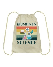 Woman in Science Drawstring Bag thumbnail