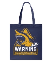 Shark warning Tote Bag tile