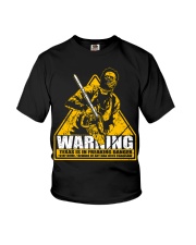 Leatherface Warning Youth T-Shirt thumbnail