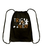 Trig or treat Drawstring Bag tile