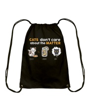 Cats don't care about the matter Drawstring Bag tile