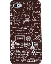 Science formulas on chalkboard Phone Case tile