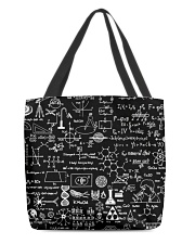 Science formulas on chalkboard All-Over Tote tile