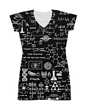 Science formulas on chalkboard All-over Dress front